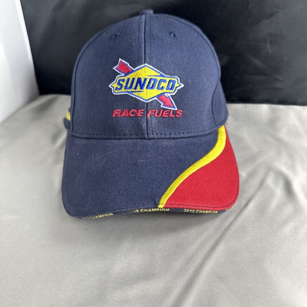 Sunoco Race Fuel Embroidered Hat red yellow wave maxum petroleum 2012 champions